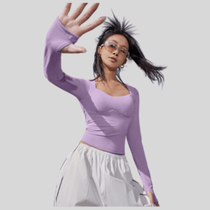 Áo tập Yoga,Gym,Pilates Aria Leisure dáng croptop LV25N01F112